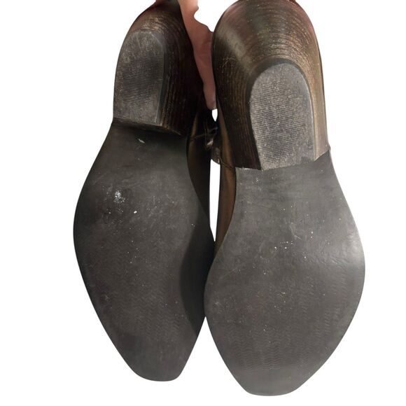 Coldwater Creek Cowboy Boots Bronze Metallic Womens Leather Mid Calf Sz. 8 M - Picture 6 of 12